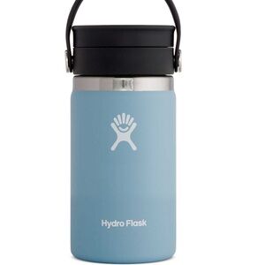 LIGHT BLUE HYDROFLASK WITH SIP MOUTH - great for warm or cold coffee, tea. 12oz